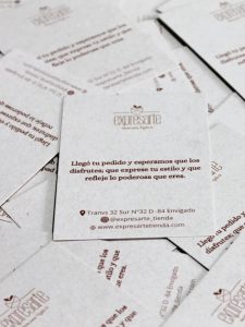 Tarjeta de agradecimiento earthpact